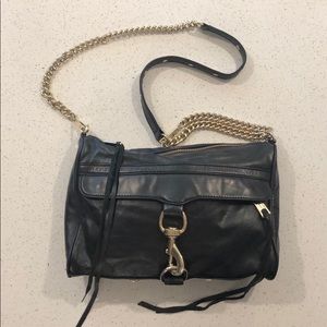 Rebecca Minkoff MAC black & gold purse